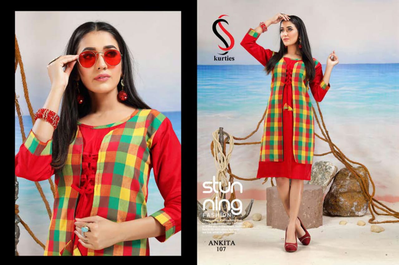 SS Ankita Handloom Cotton Printed Kurti Collection